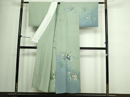 平和屋着物▽十日町友禅作家 関口遼一 訪問着 単衣 童子遊び 暈し染め 正絹 逸品 DAAW9403sf