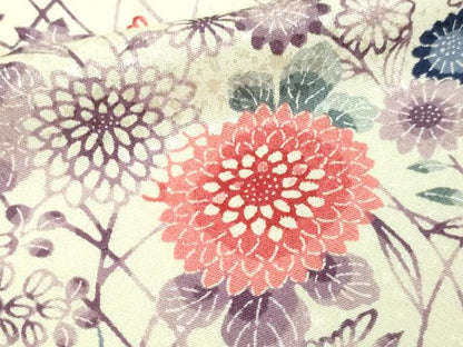 平和屋着物▽上質な小紋 単衣 型染め 草花文 正絹 逸品 未使用 DAAW9411sf