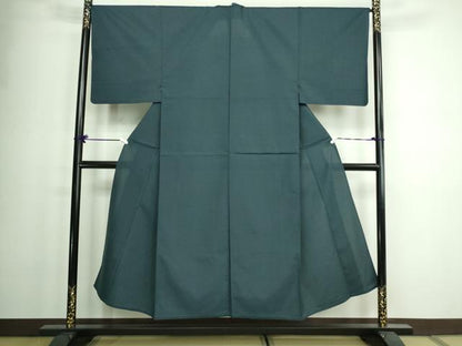 平和屋着物▽男性 小紋 単衣 変わり格子 交織 逸品 DAAW9415sf