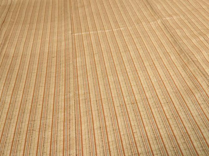平和屋着物▽上質な紬 　単衣　間道 　正絹　逸品　未使用　DAAW9427sf