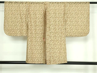平和屋着物▽道中着 スリーシーズン 春夏秋 塵除け 総レース 舞花文 交織 逸品 DAAW9432sf