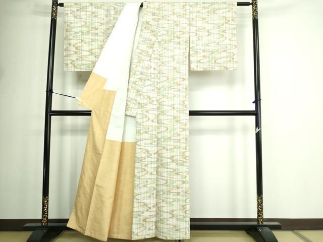 平和屋着物■上質な紬　霞文　正絹　逸品　DAAW9683sf