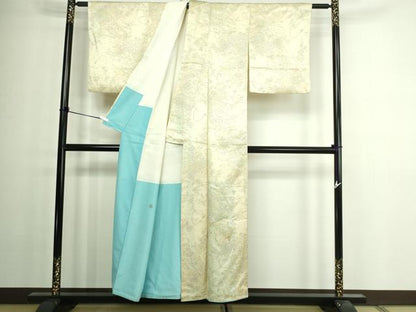 平和屋着物■上質な小紋 草花文 乱菊 正絹 逸品 DAAW9949sf