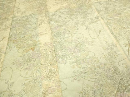 平和屋着物■上質な小紋 草花文 乱菊 正絹 逸品 DAAW9949sf