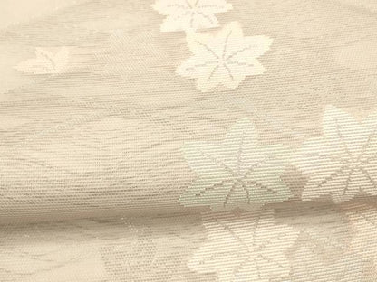 平和屋着物＊夏物 六通柄袋帯 草葉文 銀糸 正絹 逸品 DAAX0002cm