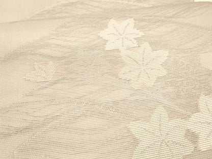 平和屋着物＊夏物 六通柄袋帯 草葉文 銀糸 正絹 逸品 DAAX0002cm