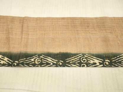 平和屋着物＊夏物 九寸名古屋帯 抽象文様 麻 逸品 DAAX0014cm