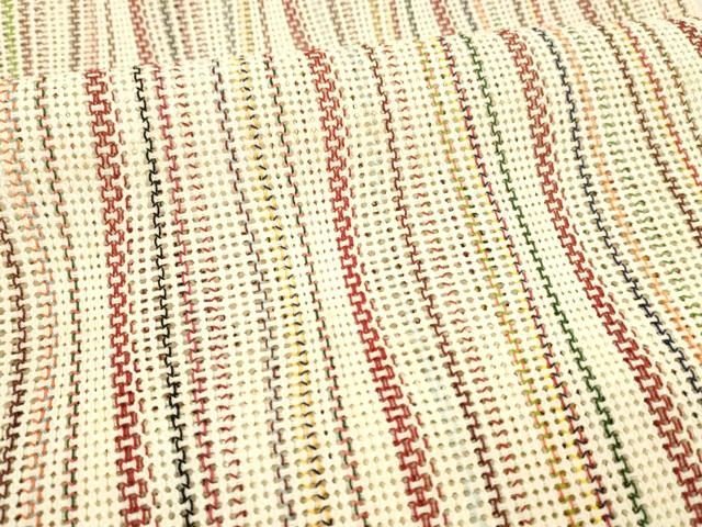 平和屋着物＊夏物 八寸名古屋帯 間道 正絹 逸品 DAAX0038cm