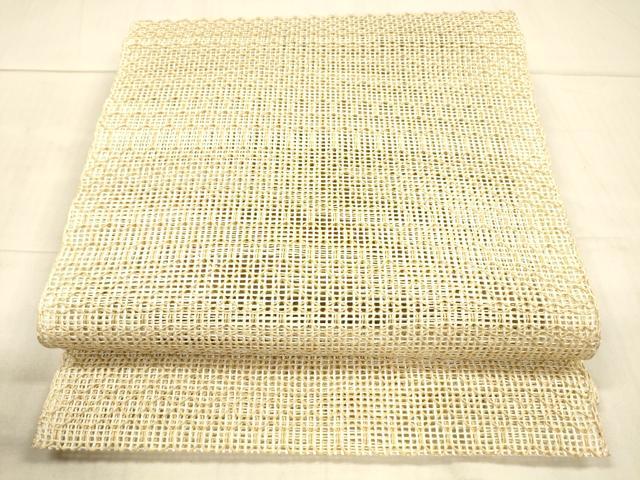 平和屋着物＊夏物 八寸名古屋帯 抽象文様 正絹 逸品 DAAX0040cm