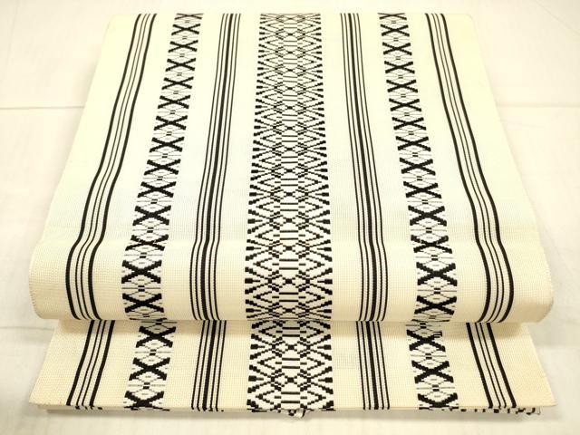 平和屋着物＊夏物 本場筑前博多織 八寸名古屋帯 紗献上 正絹 逸品 DAAX0042cm