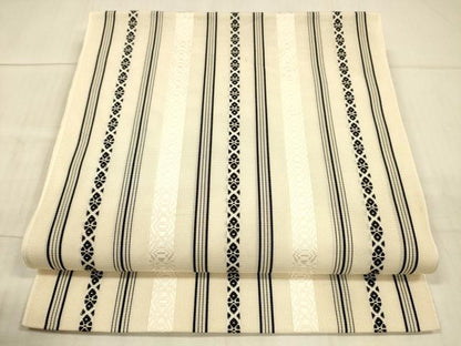 平和屋着物＊夏物 本場筑前博多織 八寸名古屋帯 紗献上 正絹 逸品 DAAX0045cm