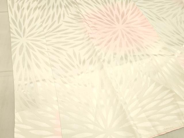 平和屋着物■長襦袢　袷　舞花地紋　暈し染め　正絹　逸品　DAAX0138cm