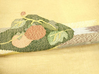 平和屋着物＊夏物 明綴れ 太鼓柄袋帯 成り物 金銀糸 正絹 逸品 DAAX0176cm