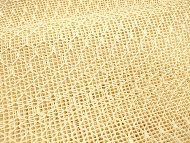 平和屋着物＊夏物 八寸名古屋帯 抽象文様 肌色 正絹 逸品 DAAX0179cm
