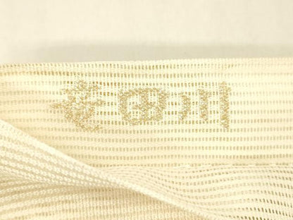平和屋着物＊夏物 六通柄袋帯 唐織 竜田川 金銀糸 正絹 逸品 DAAX0185cm
