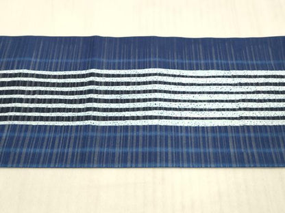 平和屋着物＊夏物 九寸名古屋帯 間道 DAAX0187cm