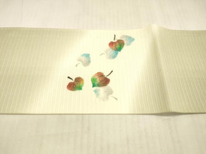 平和屋着物＊夏物 九寸名古屋帯 手描き 成り物 DAAX0189cm