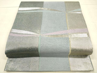 平和屋着物＊夏物　六通柄袋帯　蜻蛉　金銀糸　正絹　逸品　DAAX0194cm