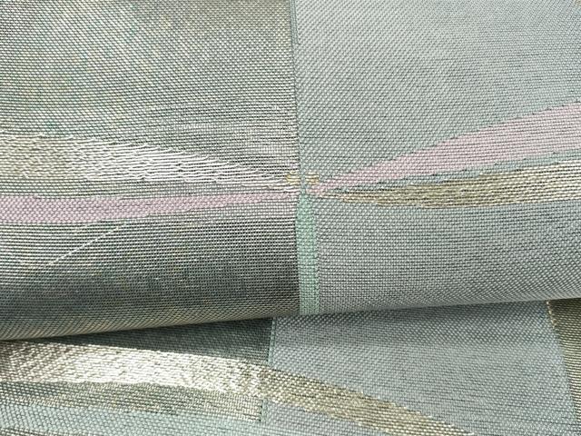 平和屋着物＊夏物　六通柄袋帯　蜻蛉　金銀糸　正絹　逸品　DAAX0194cm