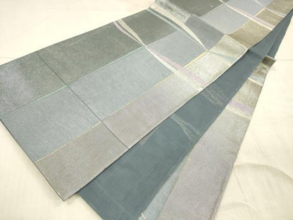 平和屋着物＊夏物　六通柄袋帯　蜻蛉　金銀糸　正絹　逸品　DAAX0194cm