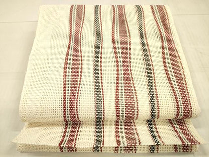 平和屋着物＊夏物 八寸名古屋帯 よろけ縞 正絹 逸品 DAAX0197cm