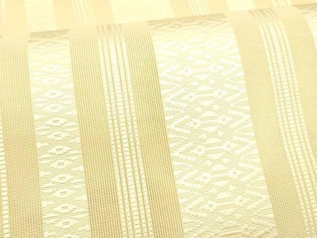 平和屋着物＊夏物 本場筑前博多織 八寸名古屋帯 紗献上 蜂蜜色 正絹 逸品 DAAX0200cm