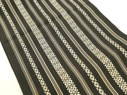平和屋着物＊夏物 本場筑前博多織 八寸名古屋帯 紗献上 正絹 逸品 DAAX0202cm