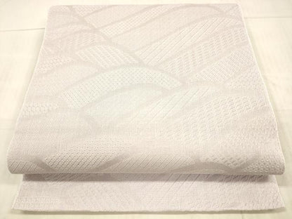 平和屋着物＊夏物 八寸名古屋帯 流水文 紅藤色 DAAX0208cm