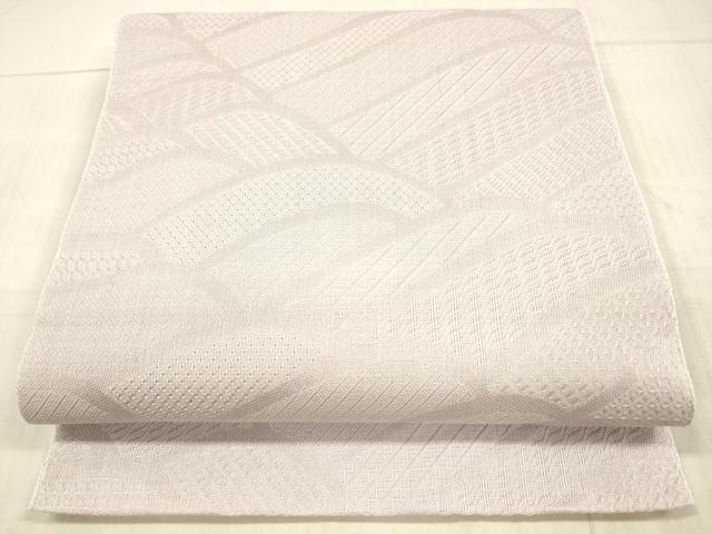 平和屋着物＊夏物 八寸名古屋帯 流水文 紅藤色 DAAX0208cm