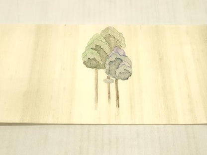 平和屋着物＊夏物 九寸名古屋帯 紬地 樹林文 正絹 逸品 DAAX0210cm