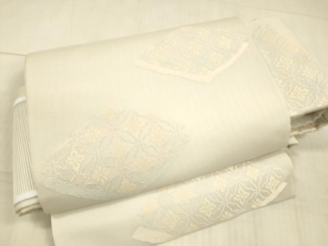 平和屋着物＊夏物　ワンタッチつけ帯　花菱文　やまと誂製　共箱付き　正絹　逸品　DAAX0213cm