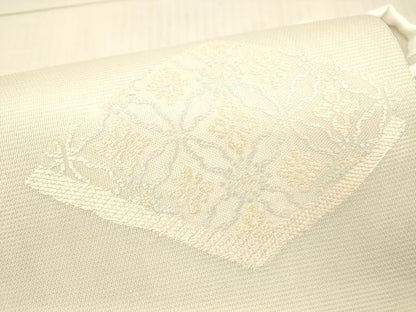 平和屋着物＊夏物　ワンタッチつけ帯　花菱文　やまと誂製　共箱付き　正絹　逸品　DAAX0213cm