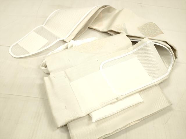平和屋着物＊夏物　ワンタッチつけ帯　花菱文　やまと誂製　共箱付き　正絹　逸品　DAAX0213cm