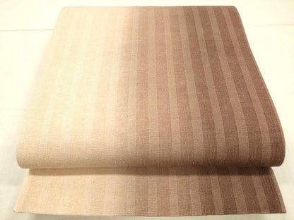 平和屋着物＊夏物 両面 全通柄袋帯 間道 菱文 正絹 逸品 DAAX0251cm