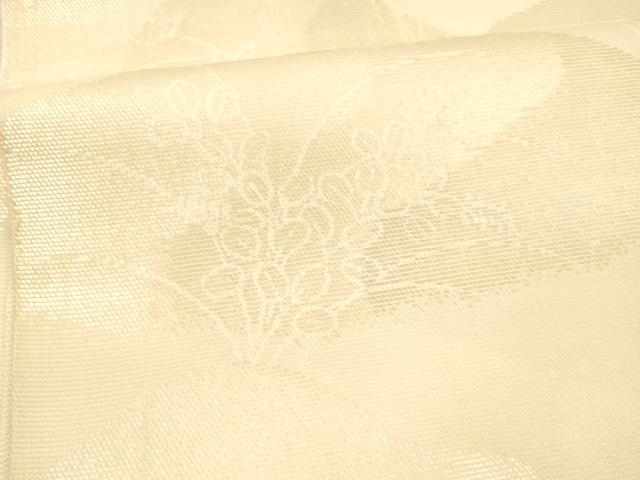 平和屋着物＊夏物 六通柄袋帯 草花文 金銀糸 正絹 逸品 DAAX0262cm