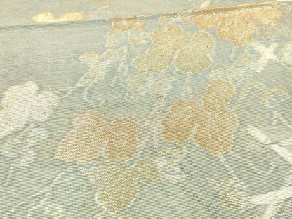 平和屋着物＊夏物 六通柄袋帯 籬蔦の葉文 金糸 正絹 逸品 DAAX0263cm
