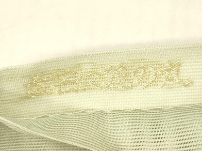 平和屋着物＊夏物 六通柄袋帯 立芒に花の丸 金銀糸 正絹 逸品 DAAX0266cm