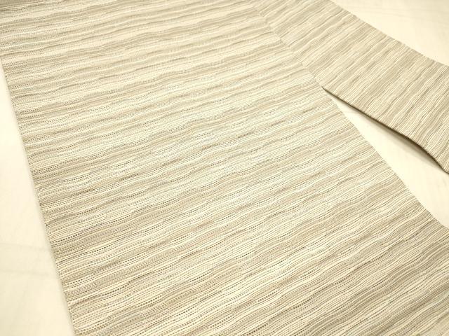 平和屋着物＊夏物 九寸名古屋帯 横段文 金糸 正絹 逸品 DAAX0279cm