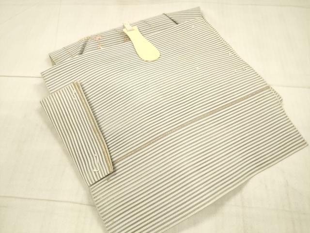 平和屋着物＊夏物 絽綴れ つけ帯 草花文 金銀糸 正絹 逸品 DAAX0280cm