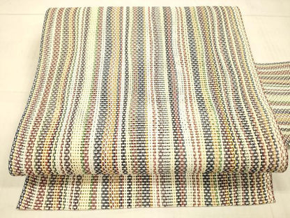 平和屋着物＊夏物 八寸名古屋帯 間道 正絹 逸品 DAAX0281cm
