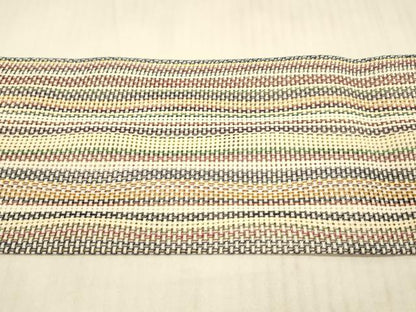 平和屋着物＊夏物 八寸名古屋帯 間道 正絹 逸品 DAAX0281cm