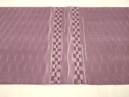 平和屋着物＊夏物 八寸名古屋帯 横段文 正絹 逸品 DAAX0295cm