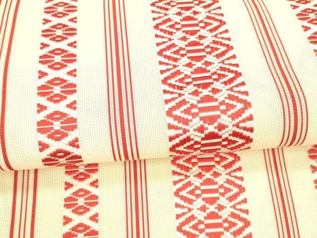 平和屋着物＊夏物　本場筑前博多織　八寸名古屋帯　紗献上　正絹　逸品　DAAX0296cm