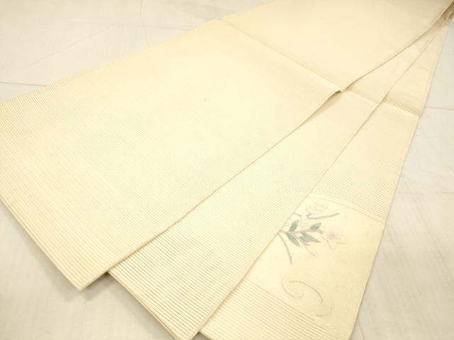 平和屋着物＊夏物 絽綴れ 太鼓柄袋帯 草花文 金銀糸 正絹 逸品 DAAX0297cm