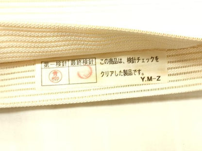 平和屋着物＊夏物 絽綴れ 太鼓柄袋帯 草花文 金銀糸 正絹 逸品 DAAX0297cm