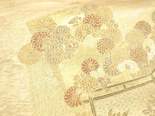 平和屋着物＊夏物 六通柄袋帯 蒔絵模様 金糸 三越扱い 正絹 逸品 DAAX0299cm