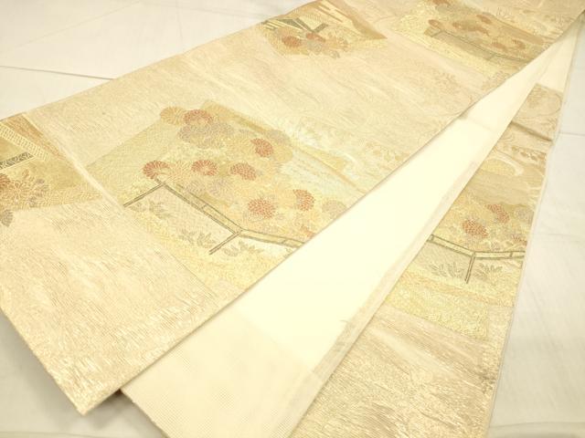 平和屋着物＊夏物 六通柄袋帯 蒔絵模様 金糸 三越扱い 正絹 逸品 DAAX0299cm
