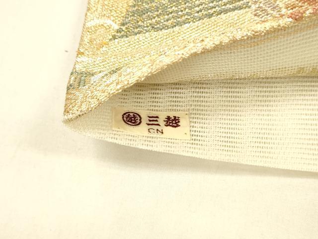 平和屋着物＊夏物 六通柄袋帯 蒔絵模様 金糸 三越扱い 正絹 逸品 DAAX0299cm