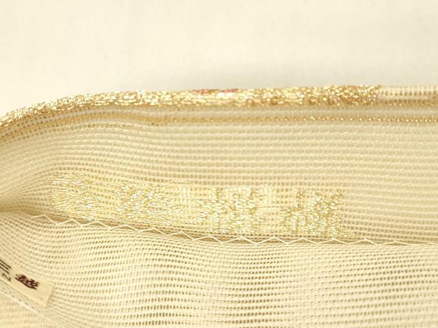 平和屋着物＊夏物 六通柄袋帯 蒔絵模様 金糸 三越扱い 正絹 逸品 DAAX0299cm