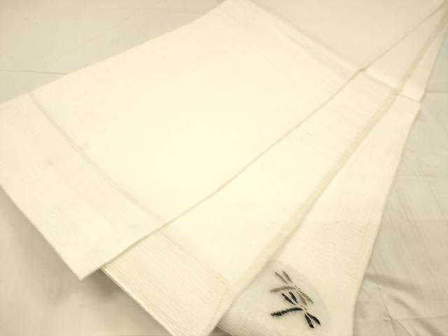平和屋着物＊夏物 太鼓柄袋帯 蜻蛉丸文 銀糸 正絹 逸品 DAAX0303cm